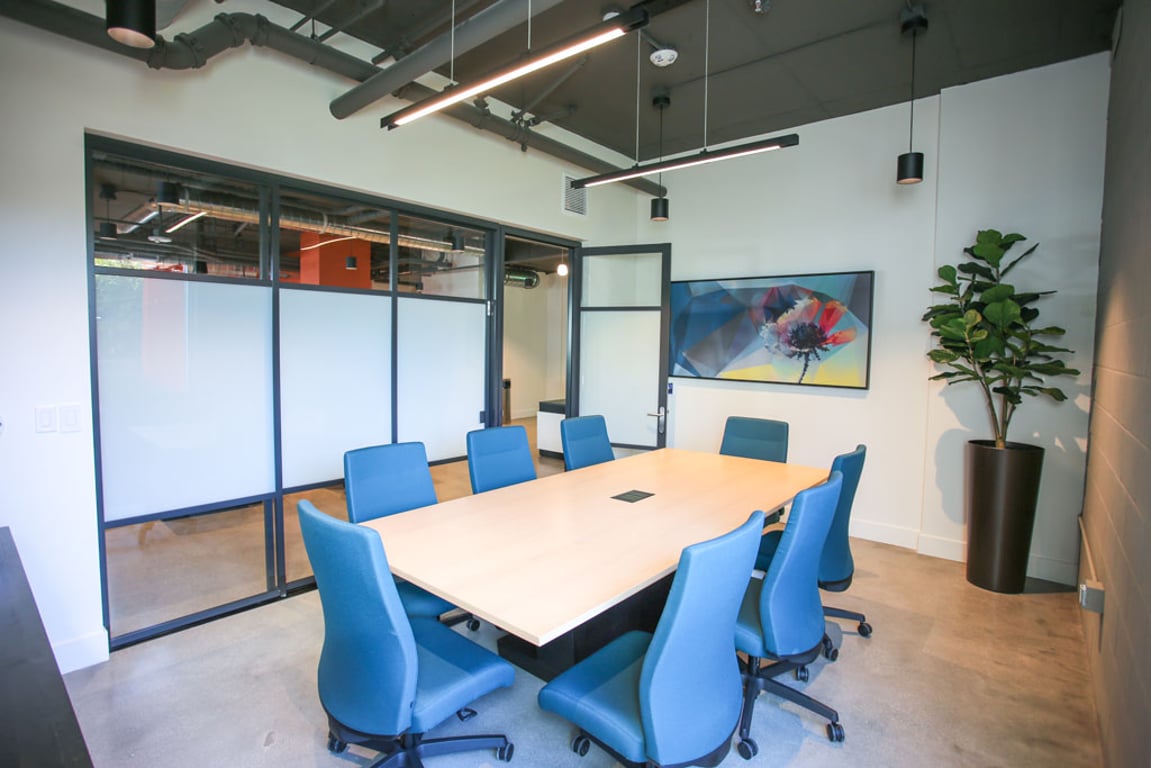 An interior shot of 8 Person Meeting Room