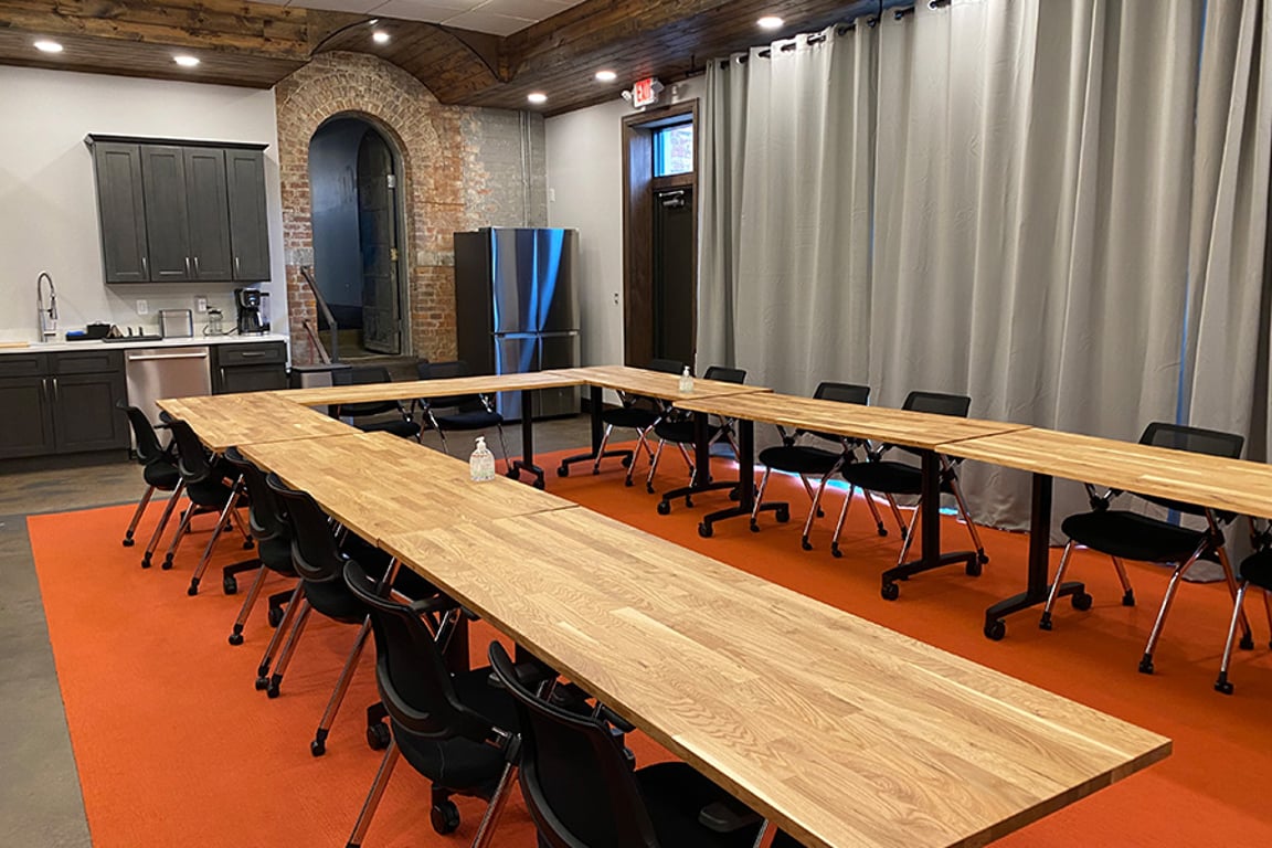 An interior shot of Banghart Conference Room