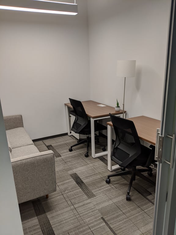 An interior shot of Private Offices for 2 people