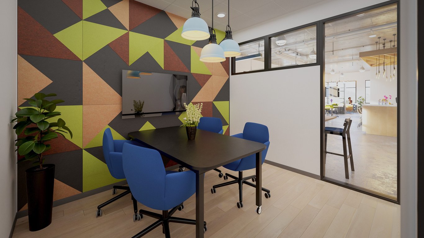An interior shot of Huddle Room