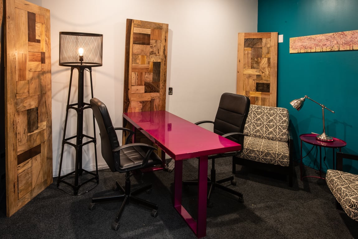 An interior shot of Privacy Booth