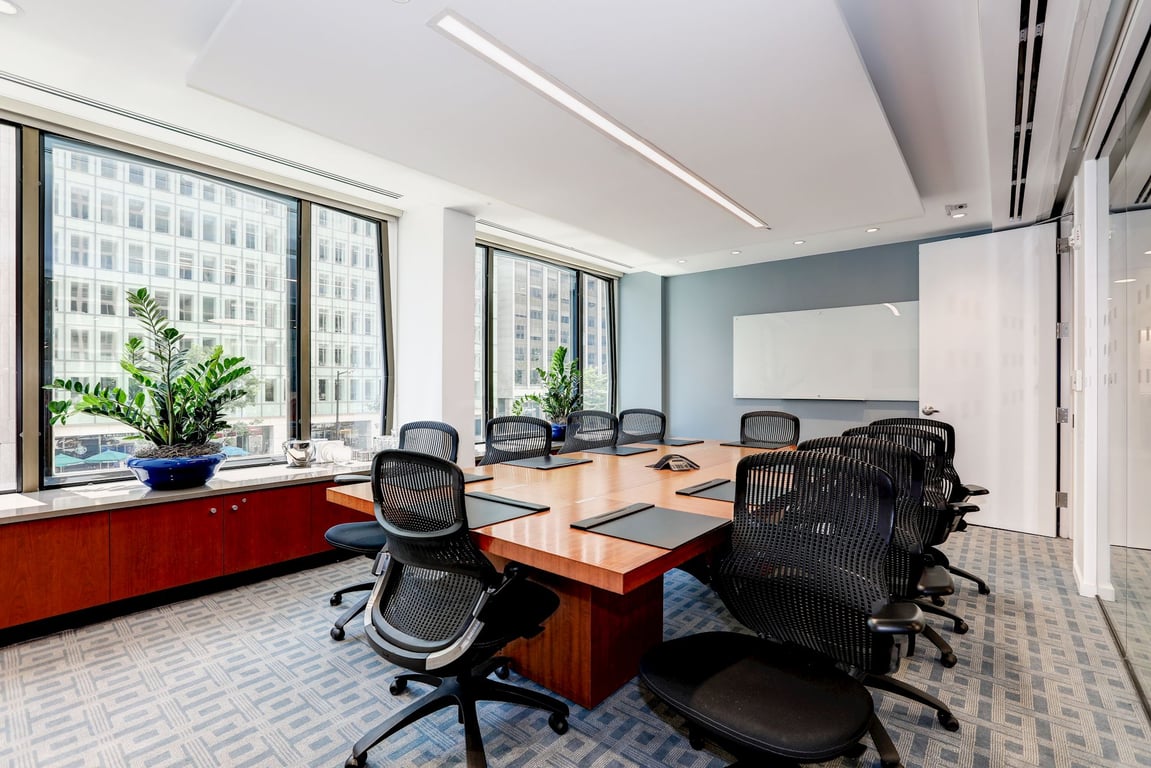 An interior shot of Leedy Boardroom