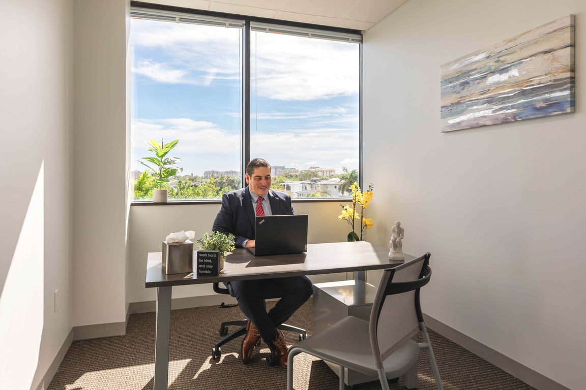 An interior shot of Private Day Office