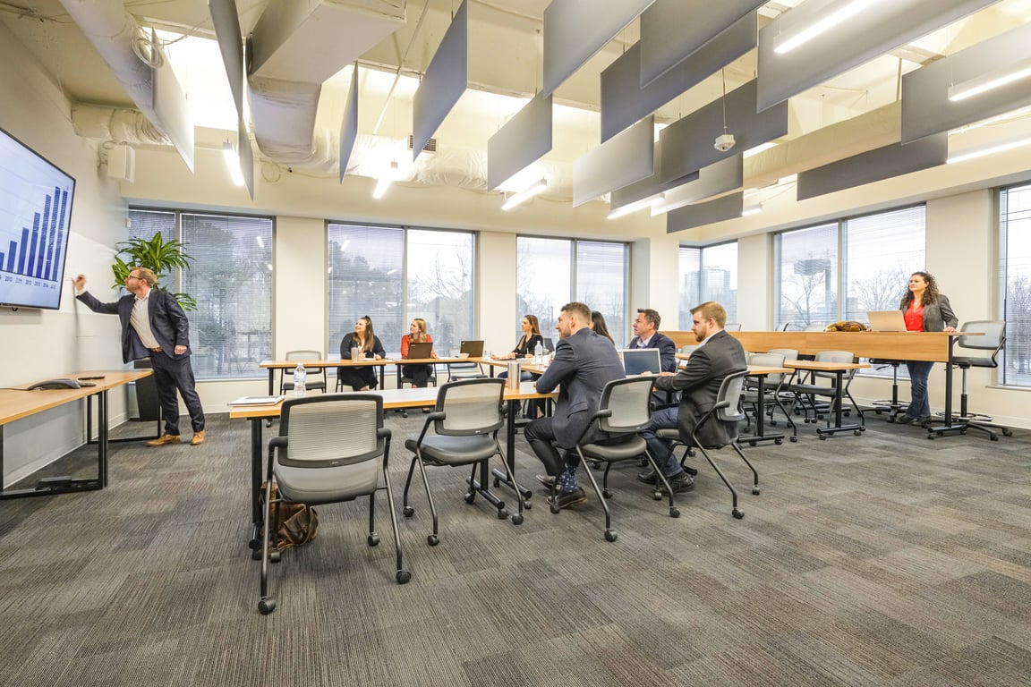 An interior shot of Atlas Ideation Studio
