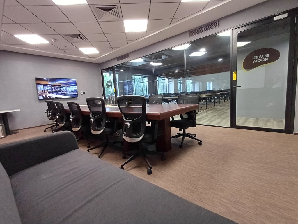 An interior shot of Boardroom