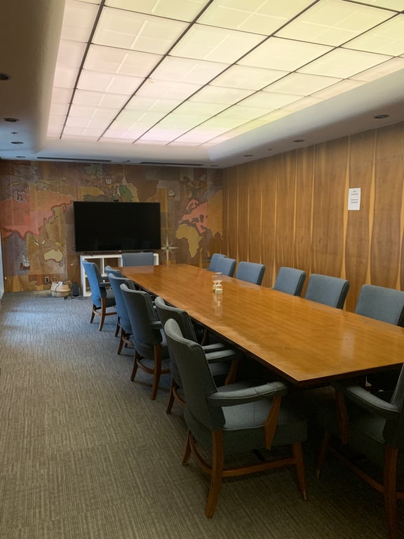 An interior shot of Vintage Boardroom