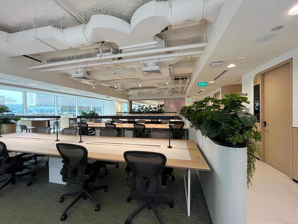 An interior shot of The Executive Centre - Singapore Land Tower