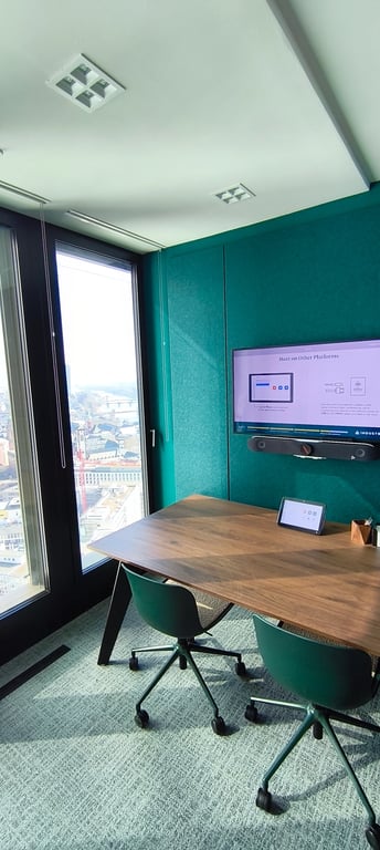 An interior shot of Städel - 26th floor