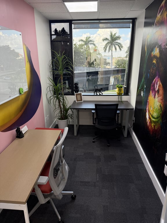 An interior shot of Private Office #5