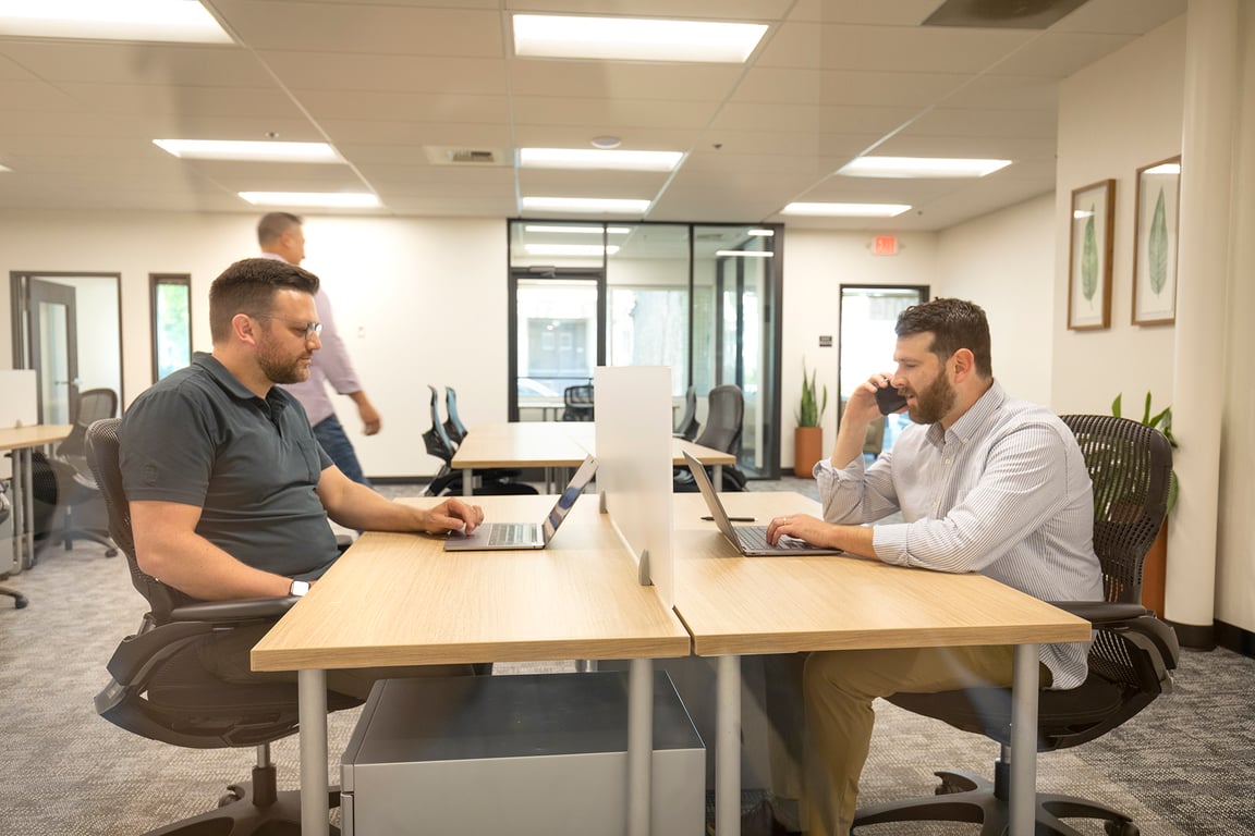 An interior shot of Dedicated Desk
