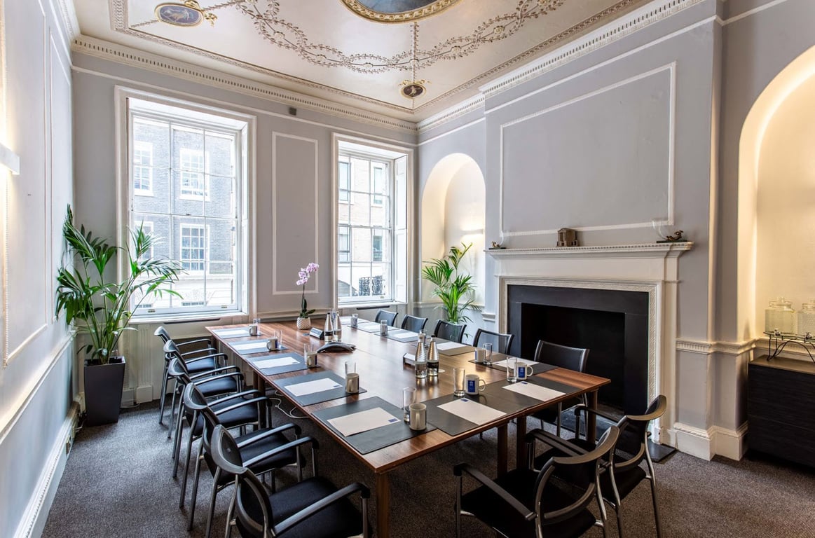 An interior shot of Bacchus Room (Boardroom layout)