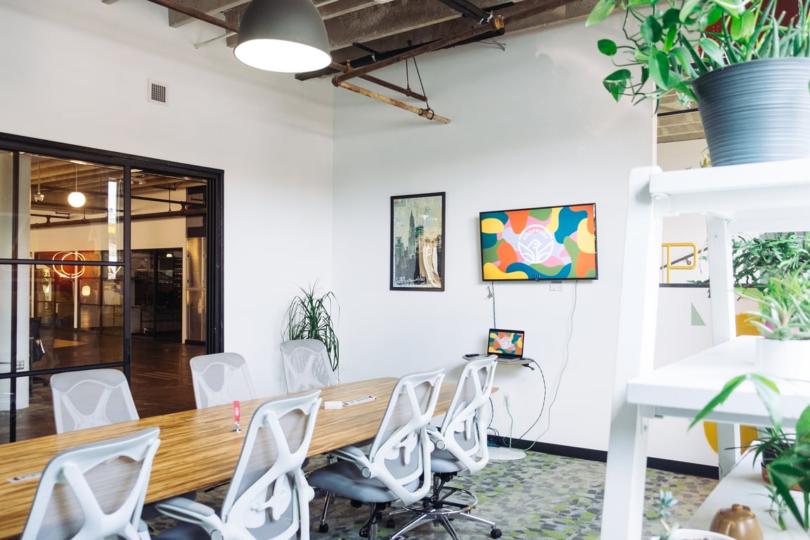 An interior shot of Garden City 10 Person Conference Room