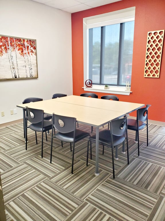 An interior shot of Band Room