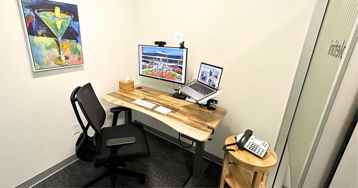 An interior shot of Appletini Micro-Office