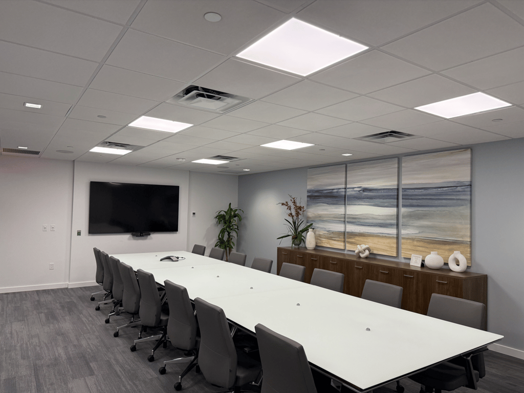 An interior shot of Riverside Boardroom