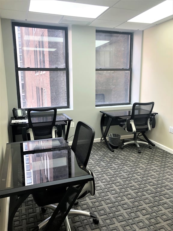 An interior shot of Windowed Day Office