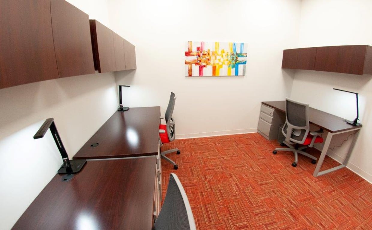 An interior shot of 3 Person Private Office