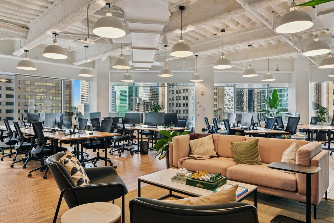 An interior shot of Industrious - Tower 49® by Industrious