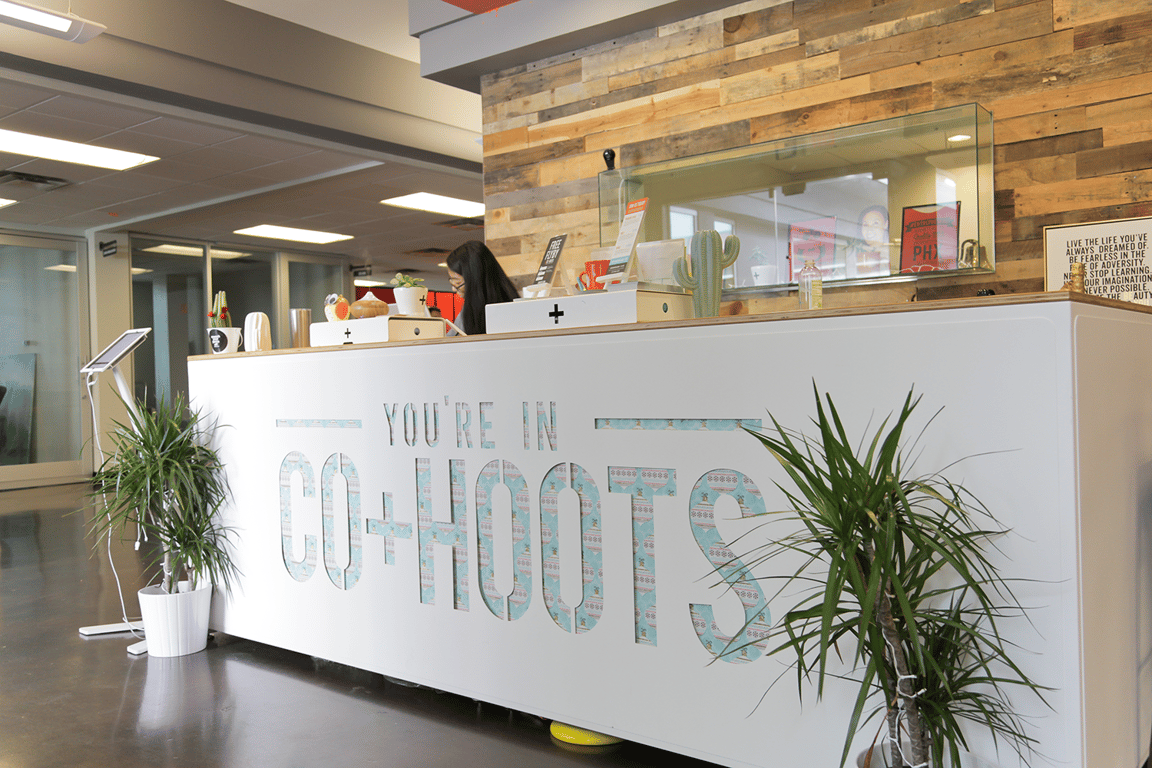 An interior shot of CO+HOOTS
