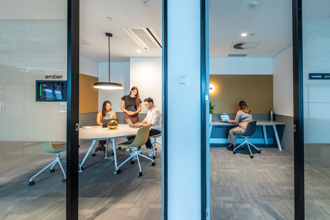 An interior shot of Amber Meeting Room