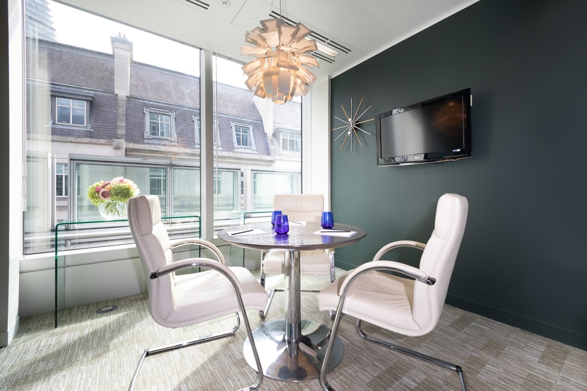 An interior shot of Interview Room 1