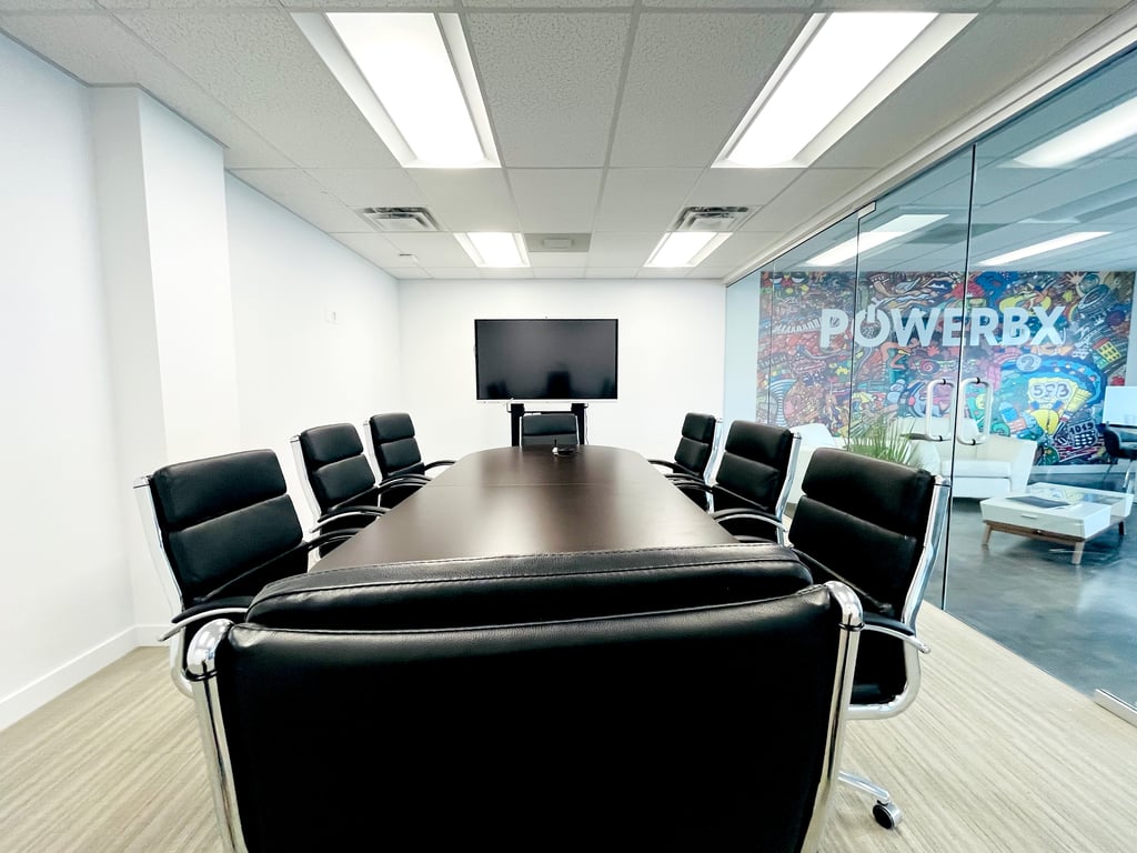 An interior shot of The Avenues Board Room