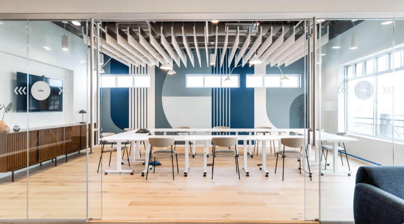 An interior shot of Vibe Conference Room