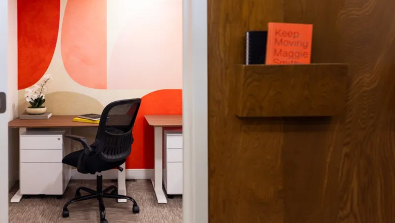 An interior shot of Drop In Office 1