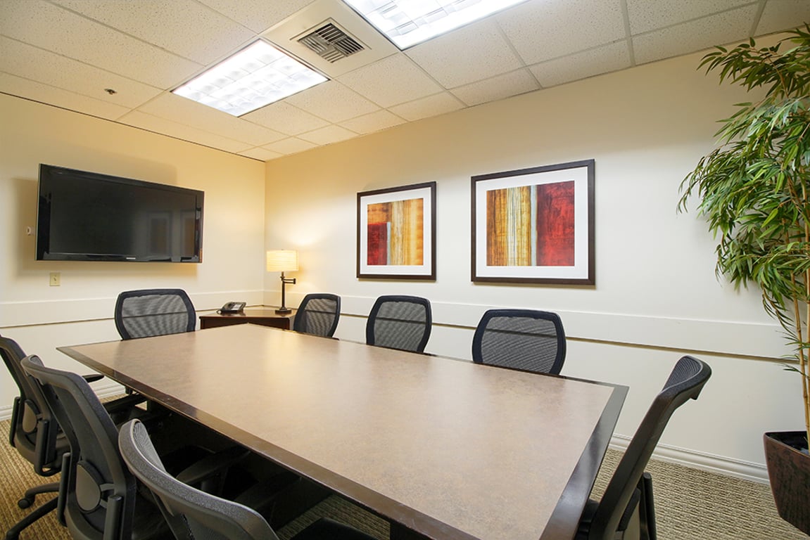 An interior shot of 10 Person Meeting Room