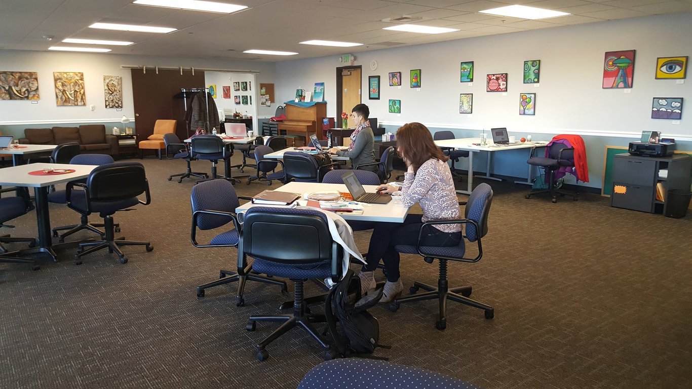 An interior shot of InSpark Coworking