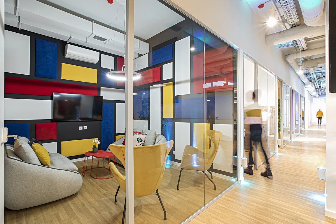 An interior shot of Mondrian Room