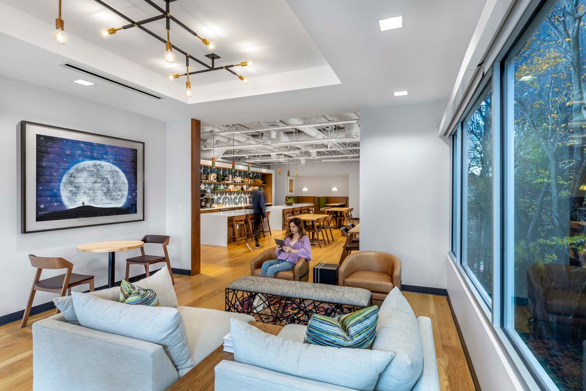 An interior shot of Work214