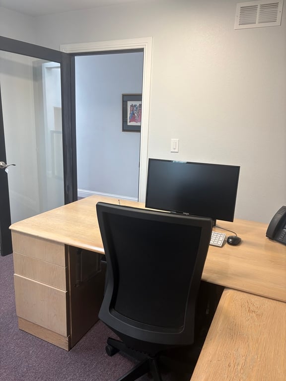 An interior shot of Private Desk Room