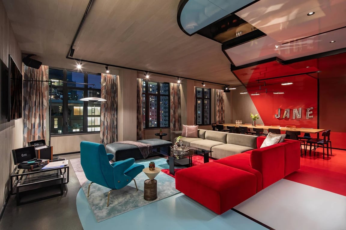 An interior shot of Moxy East Village - Suite Jane
