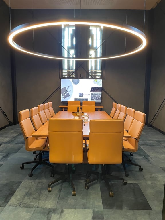 An interior shot of Executive Boardroom