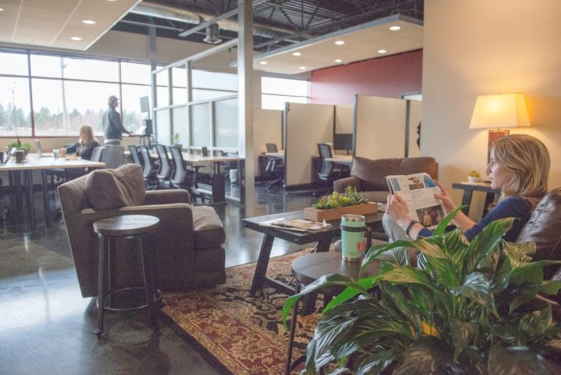An interior shot of Liberty Lake Coworking