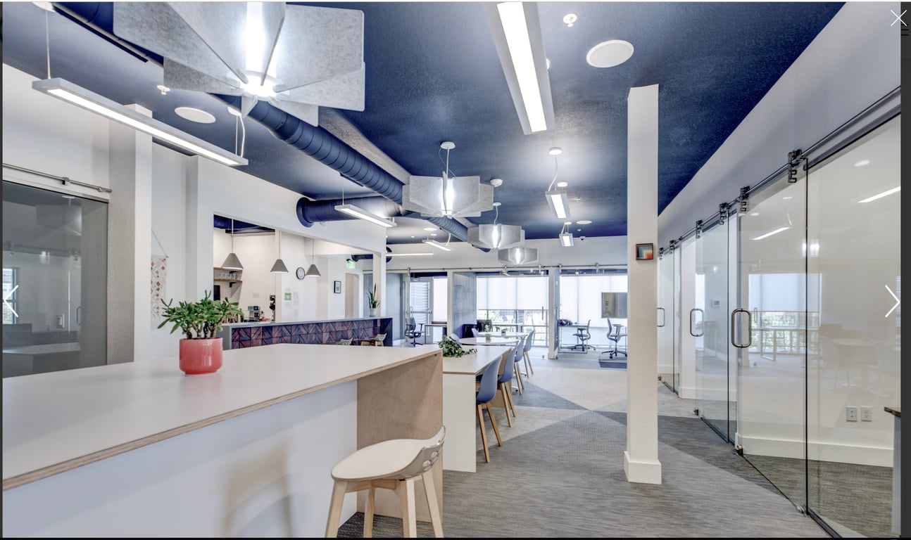 An interior shot of Synergy Station Coworks