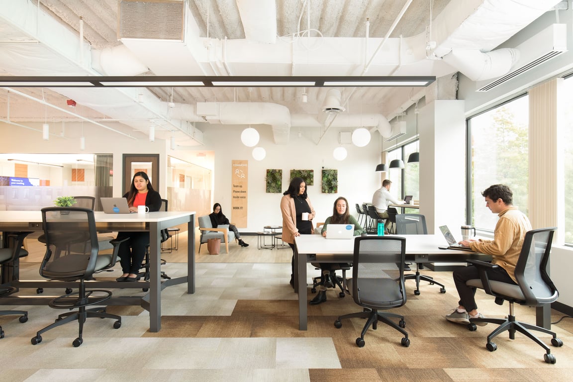 An interior shot of Workbar Woburn