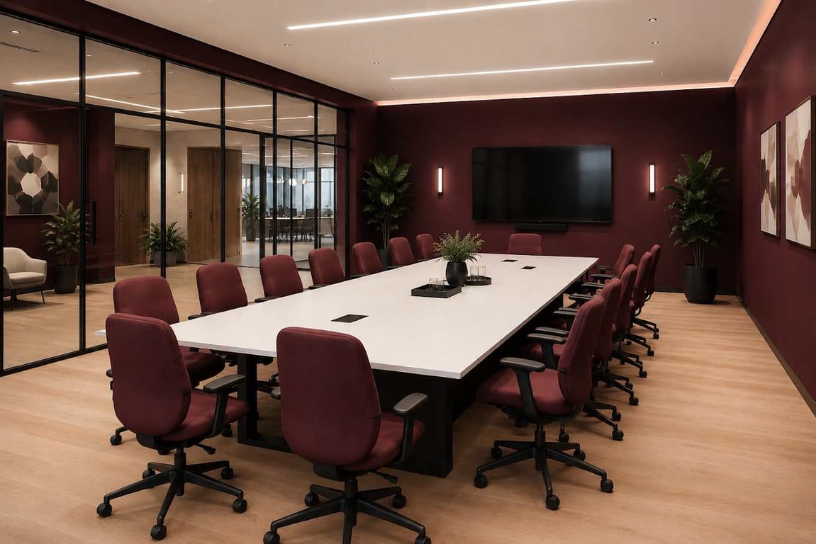 An interior shot of Boardroom