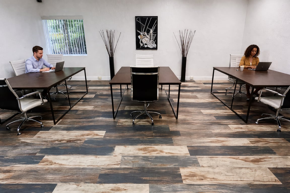 An interior shot of Shared Office Space Hub