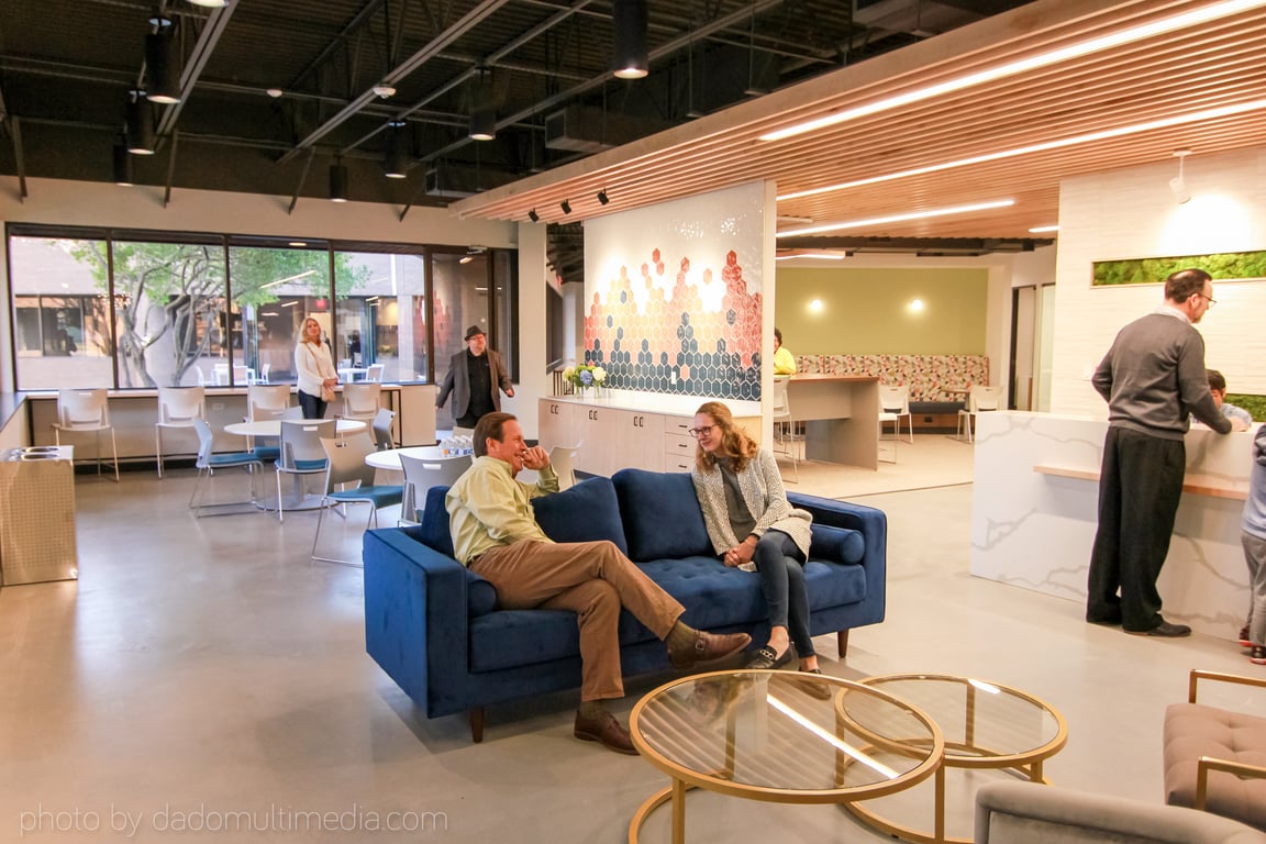 An interior shot of HEXA Coworking