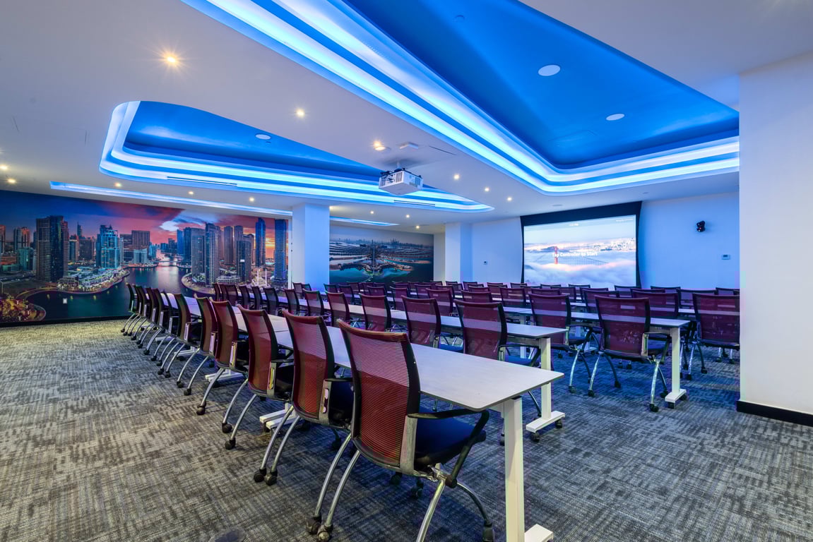 An interior shot of The Dubai Room