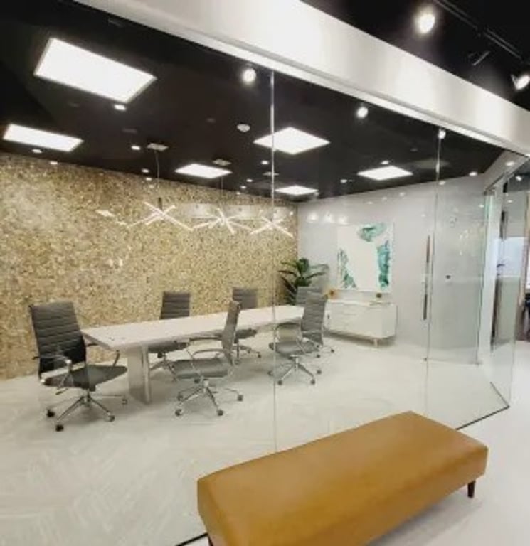 An interior shot of The Abbott Boardroom