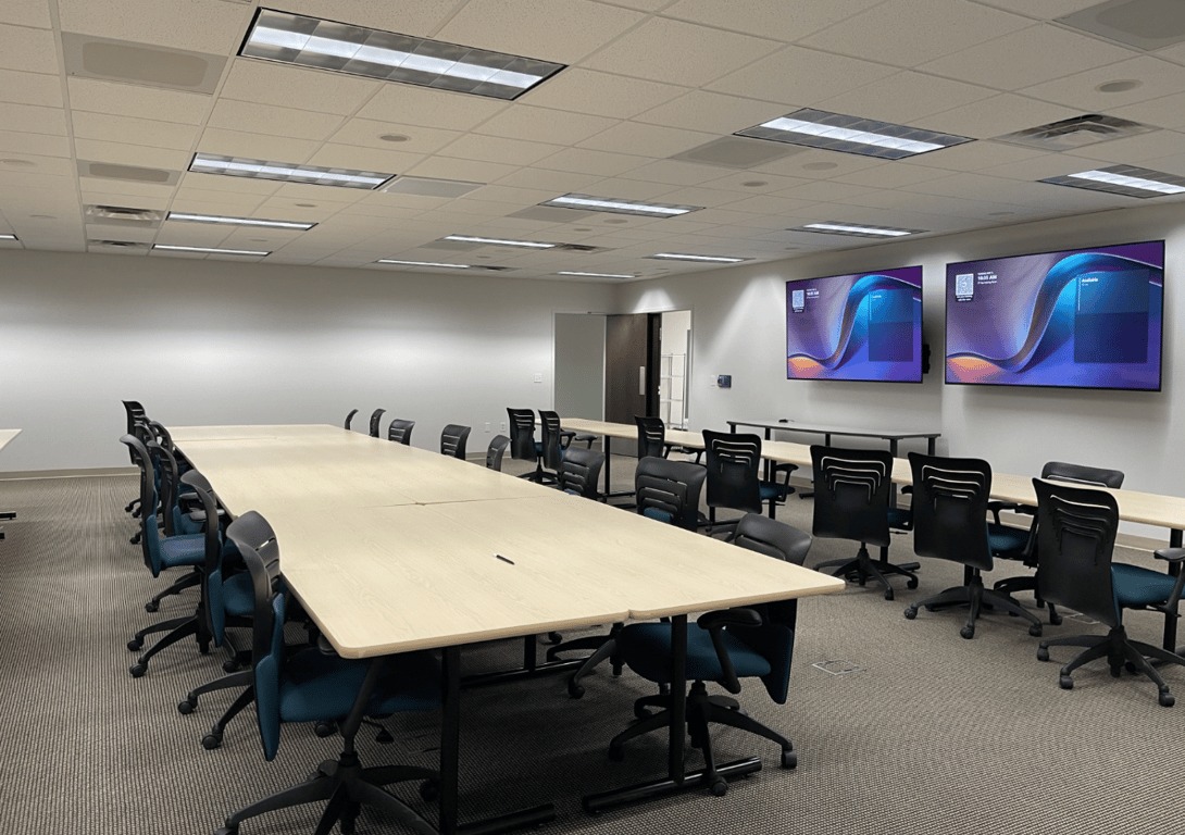 An interior shot of The Training Room
