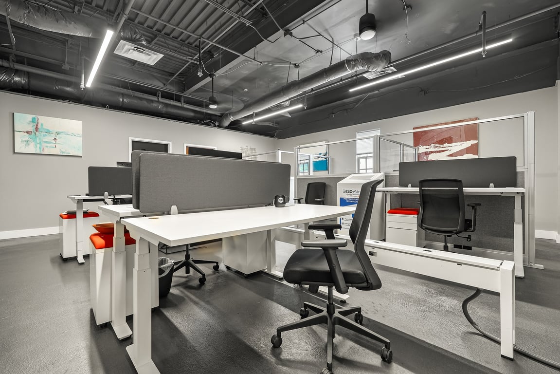 An interior shot of HUB Workspace