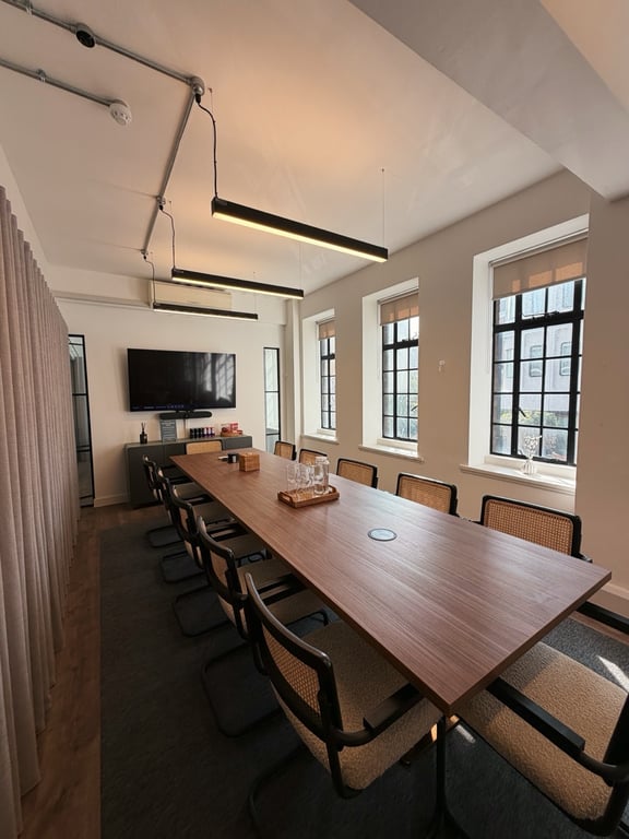 An interior shot of Stamford Boardroom (12-person)