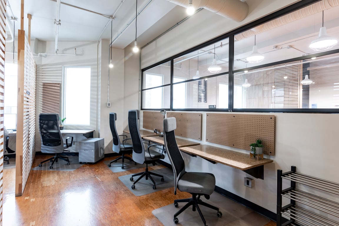An interior shot of Designated Desk
