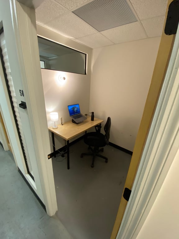 An interior shot of Single Desk Private Office Day Pass
