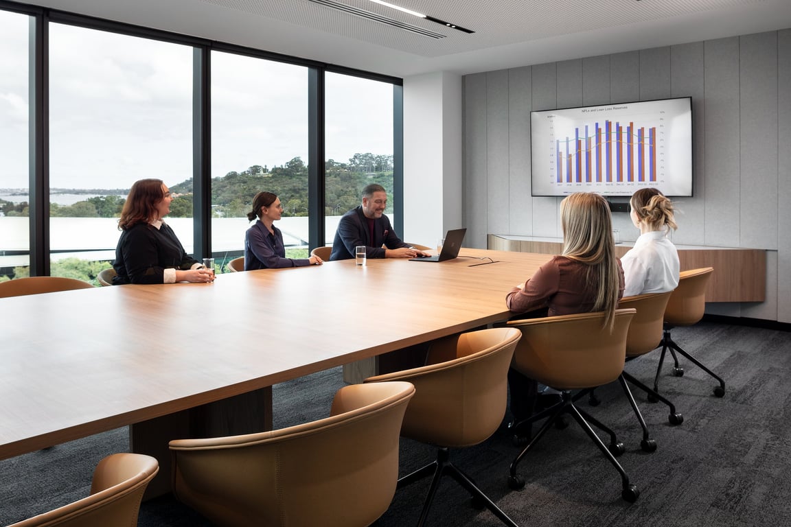An interior shot of Karri Boardroom