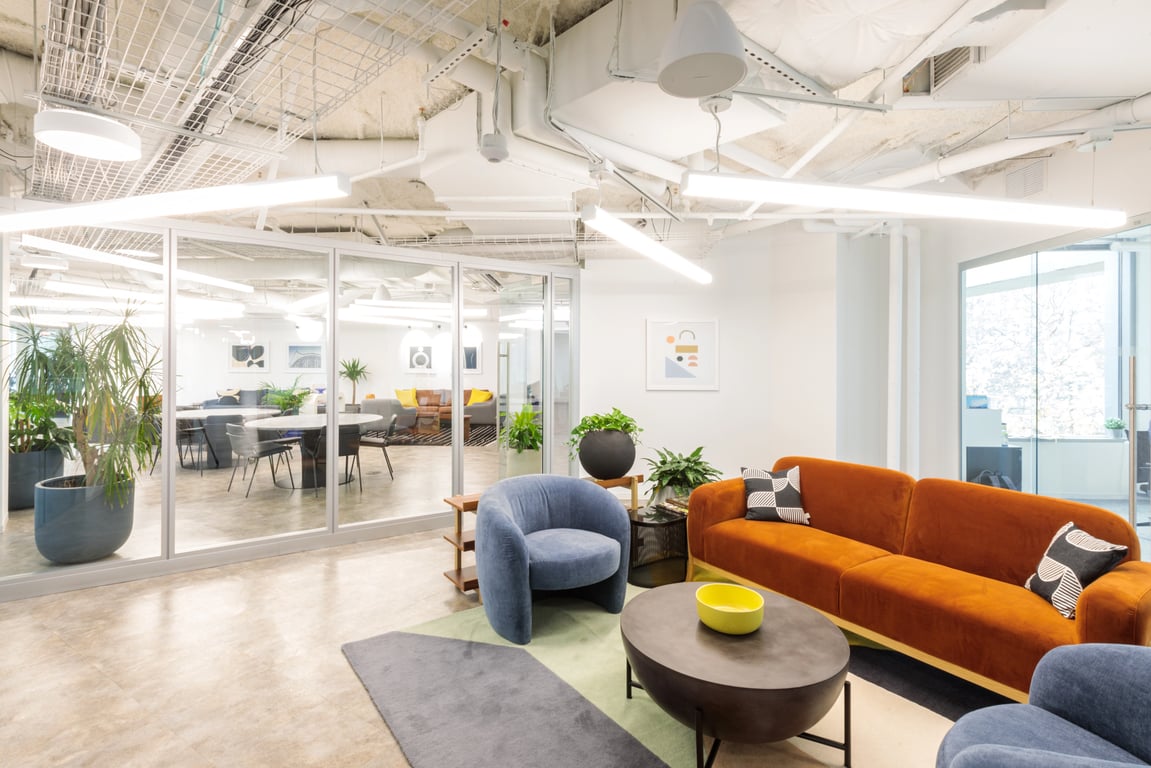 An interior shot of Industrious - Clarendon